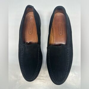 Coach Black Suede Loaders